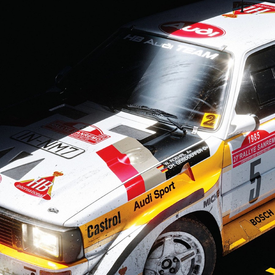 Shop Automobilist | Audi Quattro S1 - Shadow - Walter Rohrl & Christian Geistdorfer - San Remo 1985 - Limited Edition Print