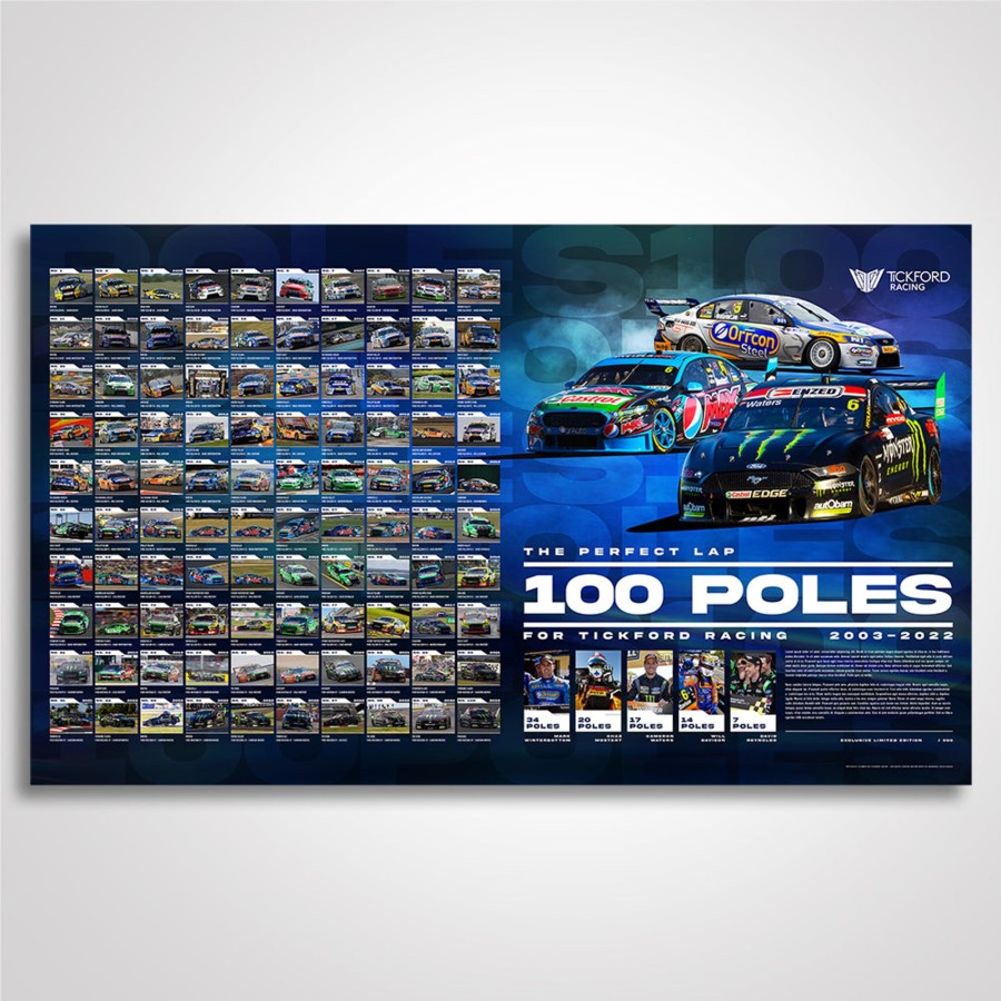 Shop Authentic Collectables | The Perfect Lap: 100 Poles For Tickford Racing Limited Edition Print