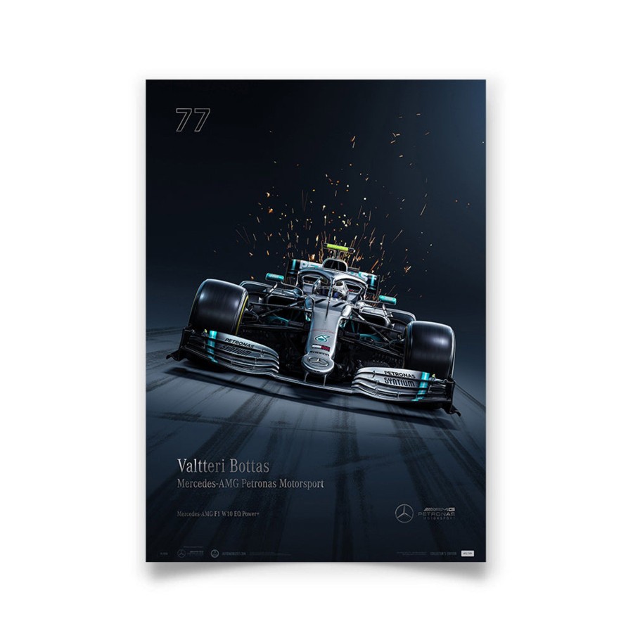 Shop Automobilist | Mercedes-Amg Petronas Motorsport - 2019 Valtteri Bottas - Collector'S Edition Print