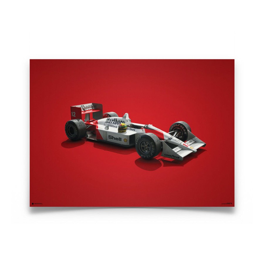 Shop Automobilist | Mclaren Mp4/4 Ayrton Senna Colors Of Speed Print