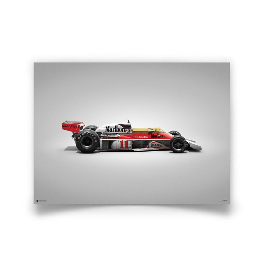 Shop Automobilist | Mclaren M23 James Hunt 1976 F1 World Champion Colours Of Speed Print