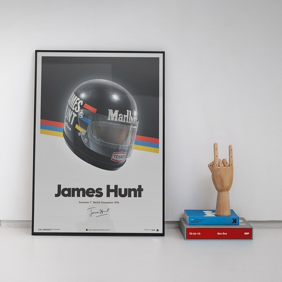 Shop Automobilist | James Hunt - Helmet 1976 Print