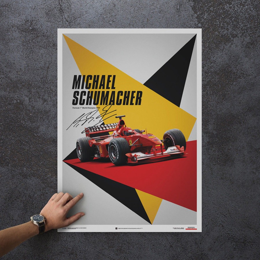 Shop Automobilist | Ferrari F1-2000 Michael Schumacher 2000 F1 World Championship Winner - Germany Edition Print