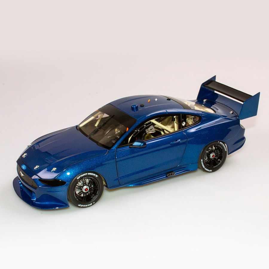 Shop Authentic Collectables | 1:18 Ford Mustang Gt Supercar - Metallic Blue Plain Body Edition