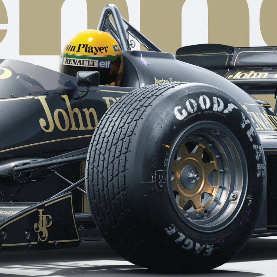 Shop Automobilist | Lotus 97T - Ayrton Senna - Horizontal Tribute - Estoril, 1985 - Limited Edition Print