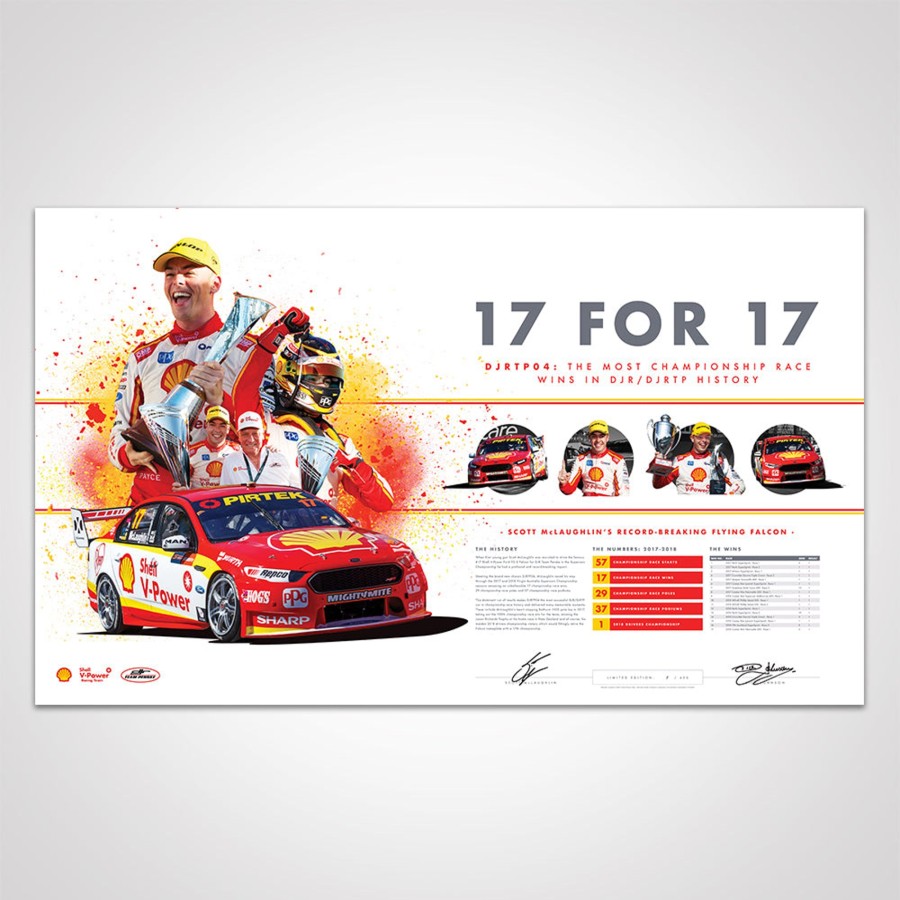 Shop Authentic Collectables | 17 For 17 - Djrtp04: The Most Championship Race Wins In Djr/Djrtp History Print