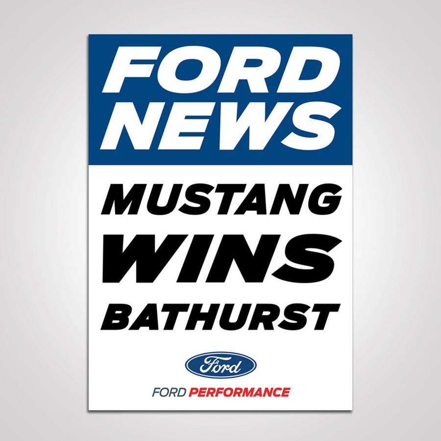 Shop Authentic Collectables | Mustang Wins Bathurst Poster