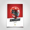 Shop Automobilist | Ferrari F1-2000 Michael Schumacher Helmet Edition Print