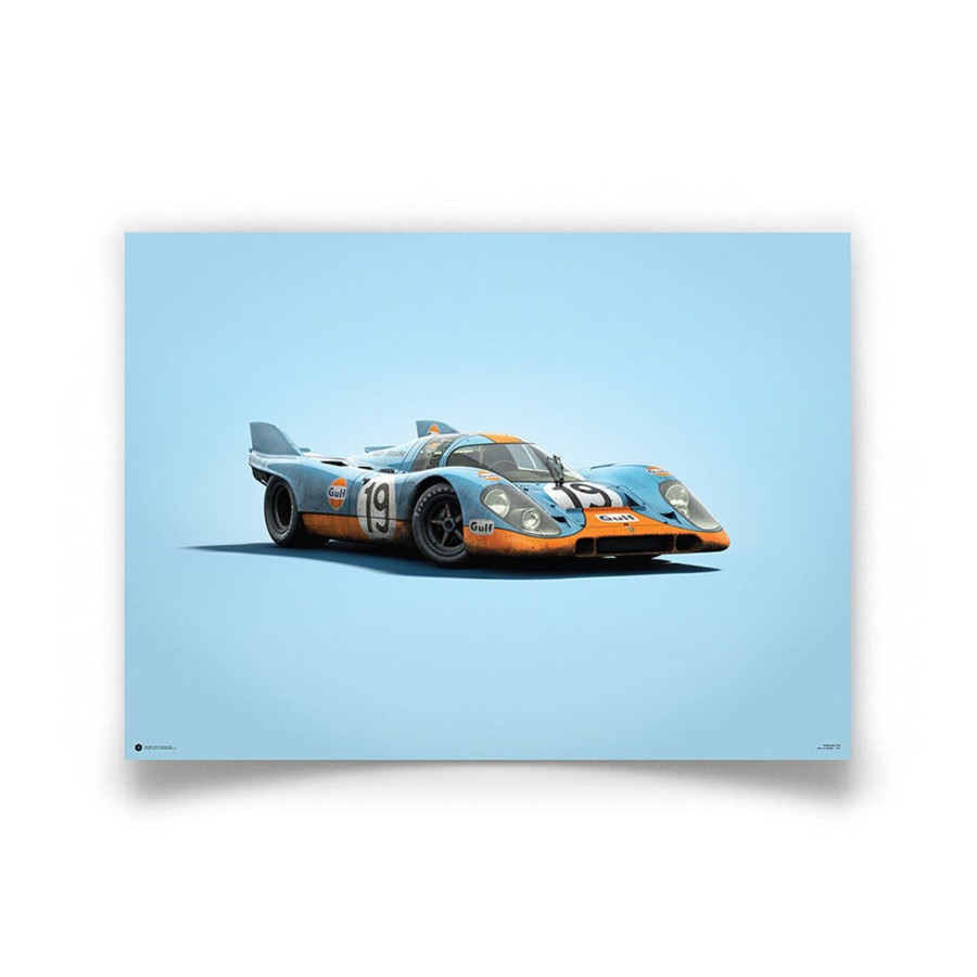 Shop Automobilist | Porsche 917 Gulf 1971 Lemans 24Hr Colors Of Speed Print