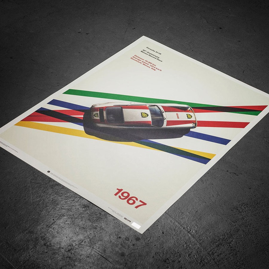 Shop Automobilist | Porsche 911R 1967 Monza Record Print