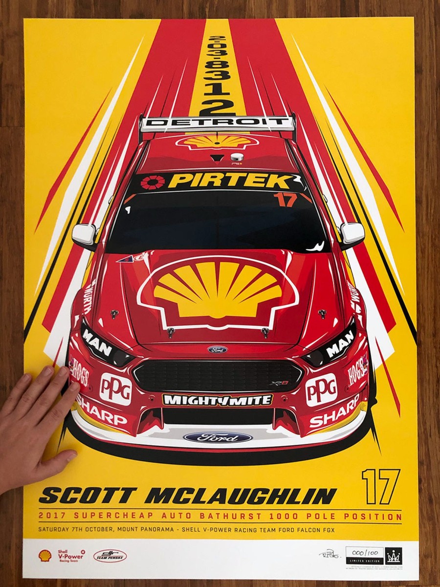 Shop Authentic Collectables | Scott Mclaughlin 2017 Bathurst 1000 Pole Position - Variant Edition Print