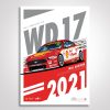 Shop Authentic Collectables | Shell V-Power Racing Team Will Davison 2021 Season Limited Edition Print