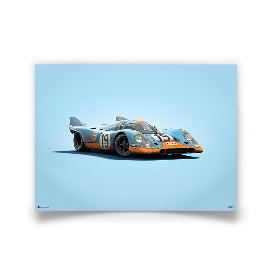 Shop Automobilist | Porsche 917 Gulf 1971 Lemans 24Hr Colors Of Speed Print