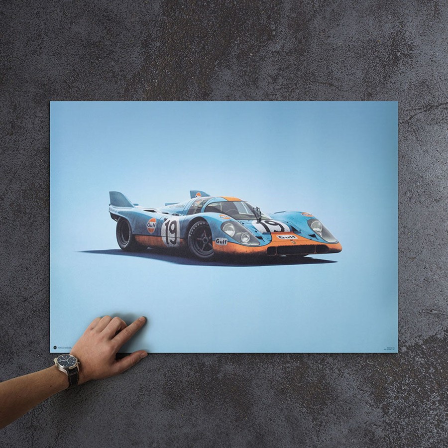 Shop Automobilist | Porsche 917 Gulf 1971 Lemans 24Hr Colors Of Speed Print