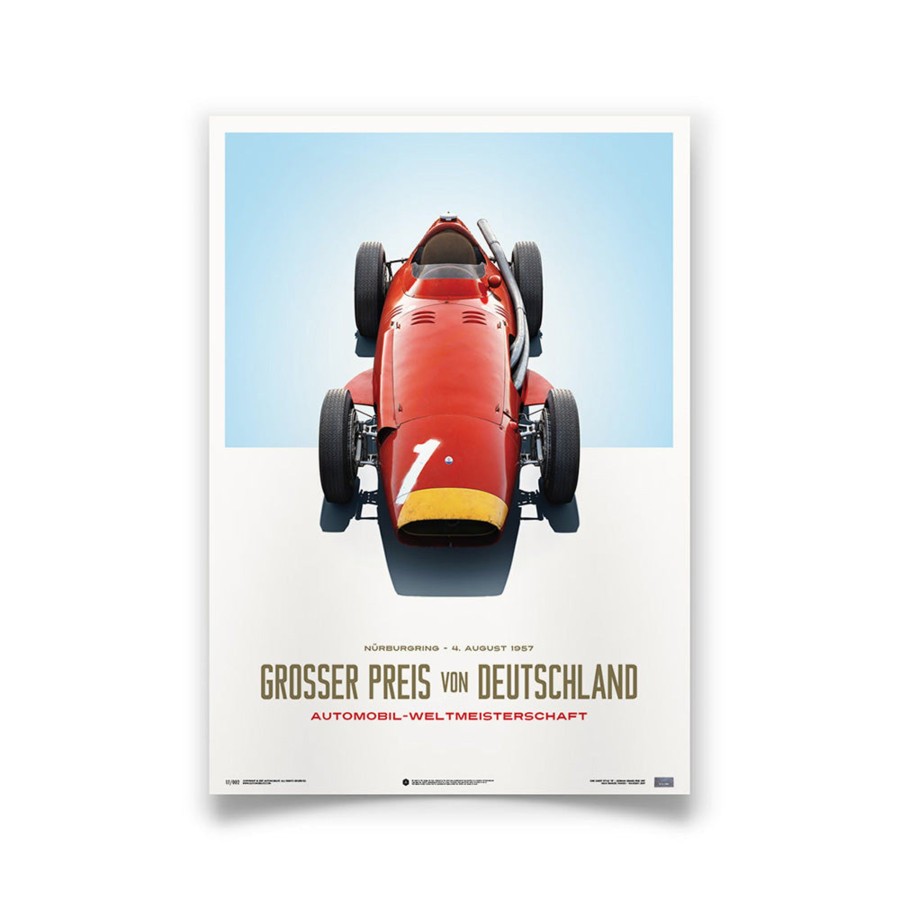 Shop Automobilist | Maserati 250 F 1957 German Gp Winner Print