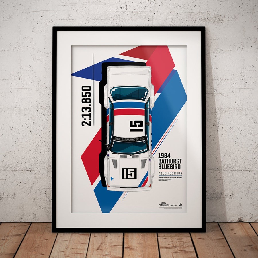 Shop Authentic Collectables | 1984 Bathurst Bluebird Pole Position Limited Edition Illustrated Print