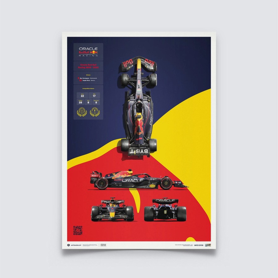 Shop Automobilist | Oracle Red Bull Racing - Rb18 - Blueprint - 2022 | Limited Edition