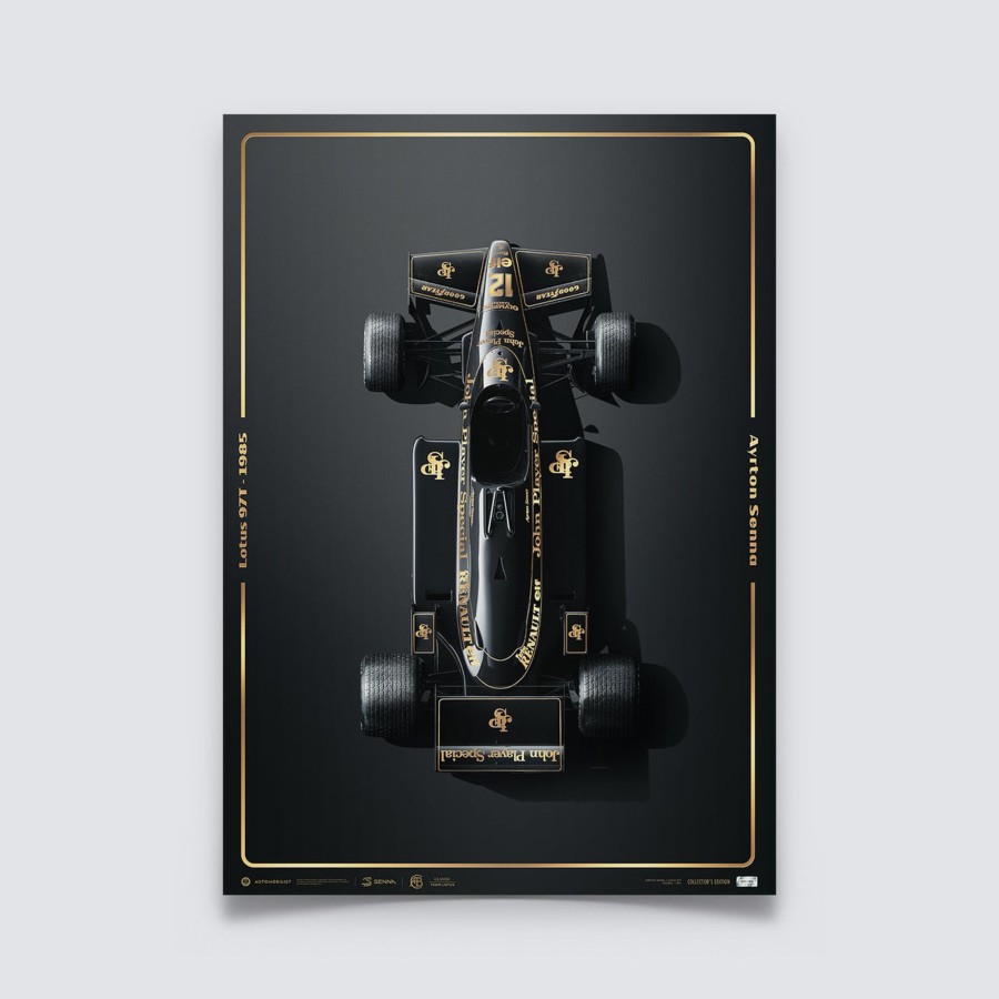 Shop Automobilist | Lotus 97T - Ayrton Senna - Stunning Black - Estoril, 1985 - Collector'S Edition Print