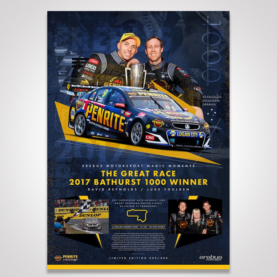 Shop Authentic Collectables | Erebus Penrite Racing Magic Moments Limited Edition Print: 2017 Bathurst 1000 Winner