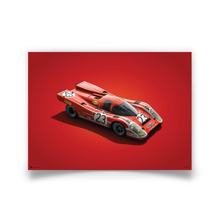 Shop Automobilist | Porsche 917 Salzburg 1970 Lemans 24Hr Winner Colors Of Speed Print