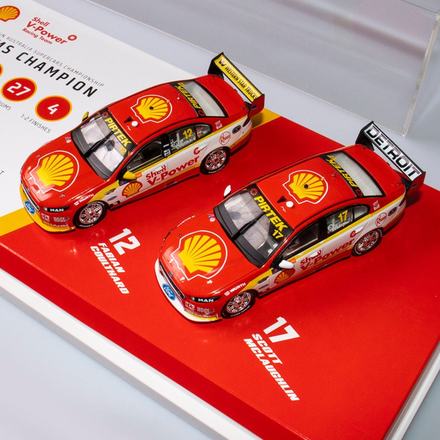 Shop Authentic Collectables | 1:43 Shell V-Power Racing Team #12 / #17 Ford Fgx Falcon Supercars 2017 Teams Champion Twinset