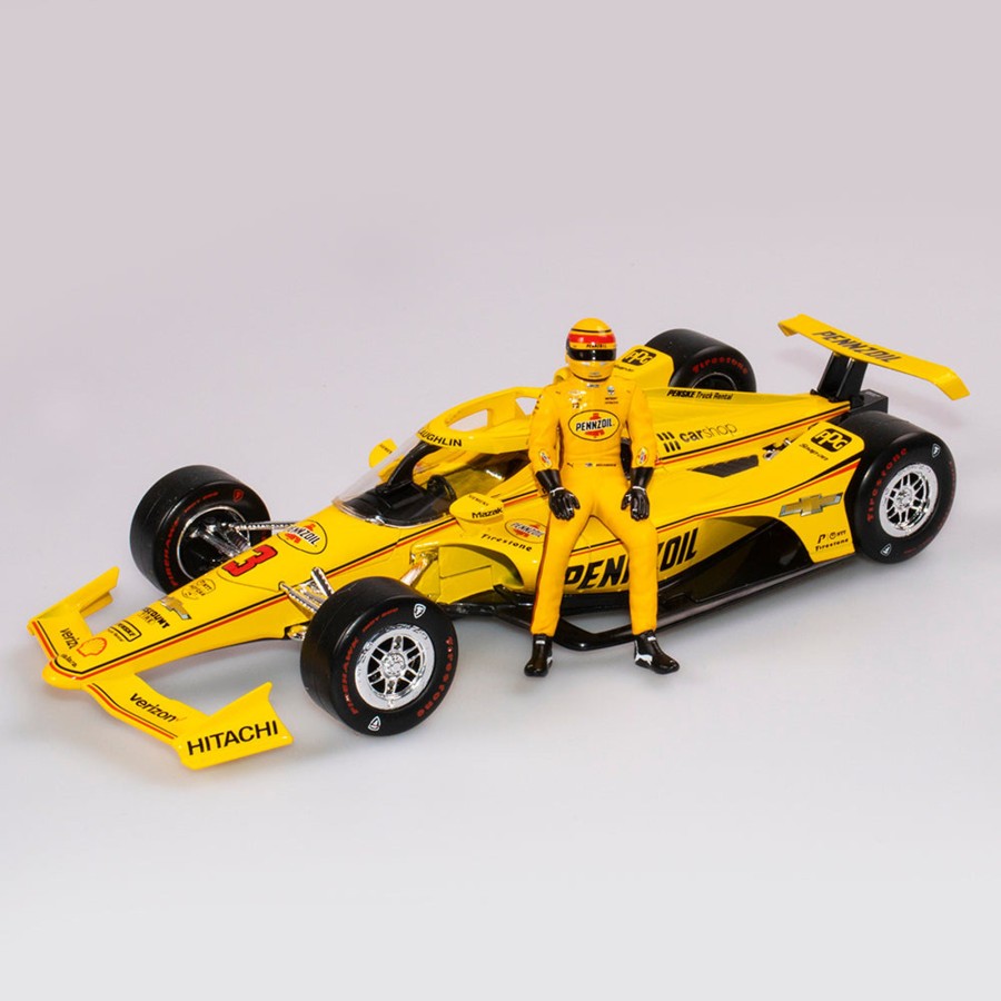 Shop Authentic Collectables | 1:18 Team Penske #3 Pennzoil Dallara Chevrolet Indycar With Driver Figurine - 2021 Indy 500 - Driver: Scott Mclaughlin