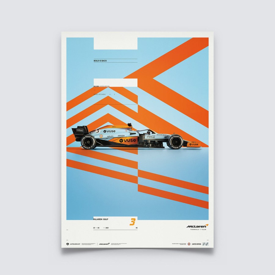 Shop Automobilist | Mclaren X Gulf - Edition 2 - Daniel Ricciardo - 2021 - Limited Edition