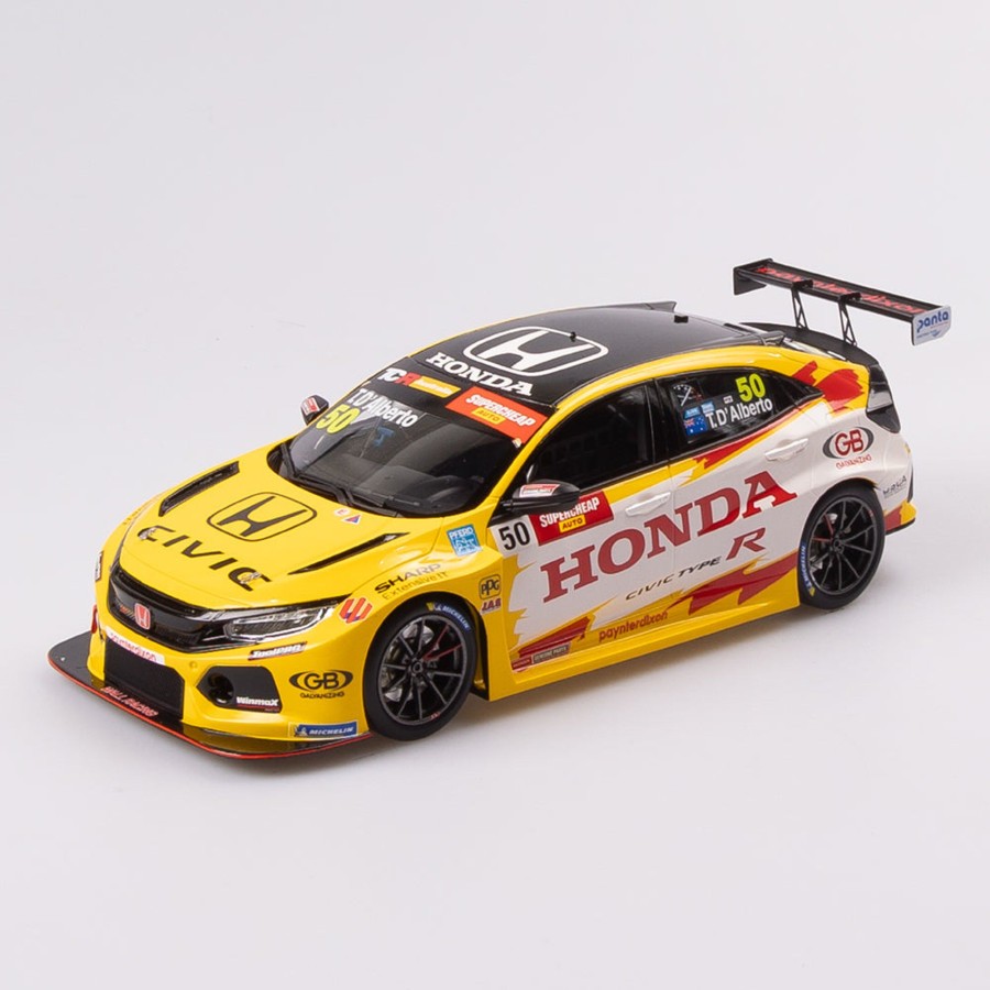 Shop Authentic Collectables | 1:18 Honda Wall Racing #50 Honda Civic Type R Tcr - 2022 Tcr Australia Championship Winner