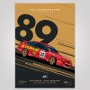 Shop Authentic Collectables | Dick Johnson Racing Ford Sierra Rs500 1989 Bathurst 1000 Winner - Metallic Gold Limited Edition Signed Print