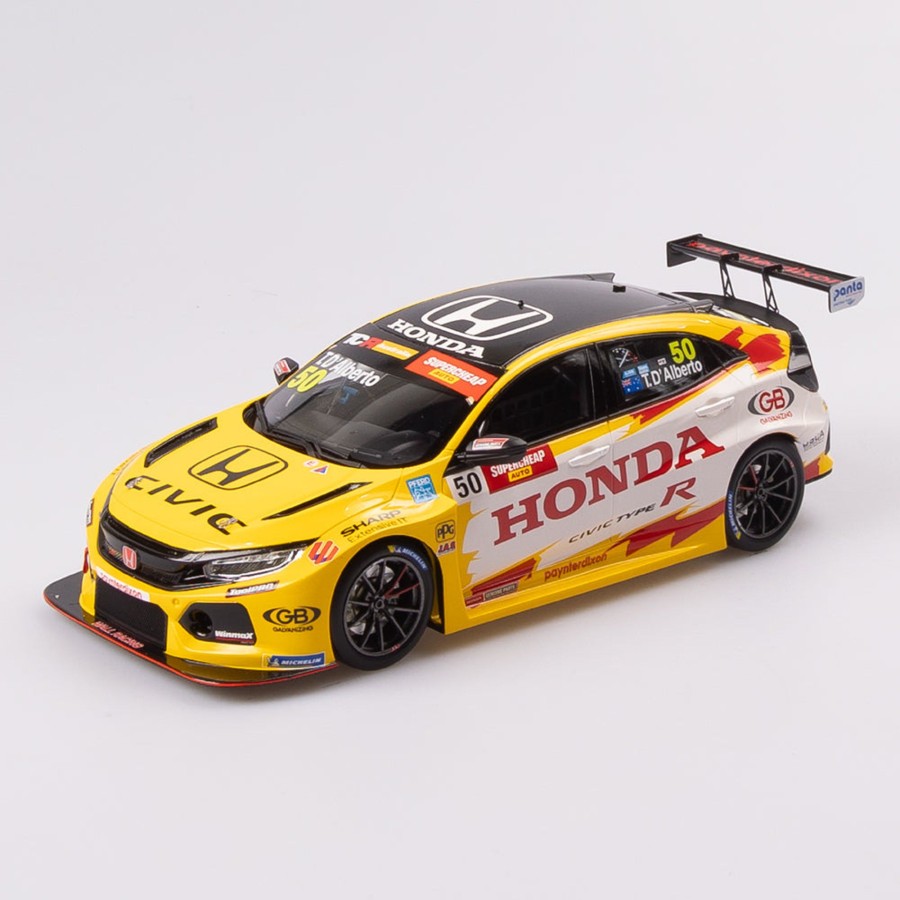 Shop Authentic Collectables | 1:18 Honda Wall Racing #50 Honda Civic Type R Tcr - 2022 Tcr Australia Championship Winner