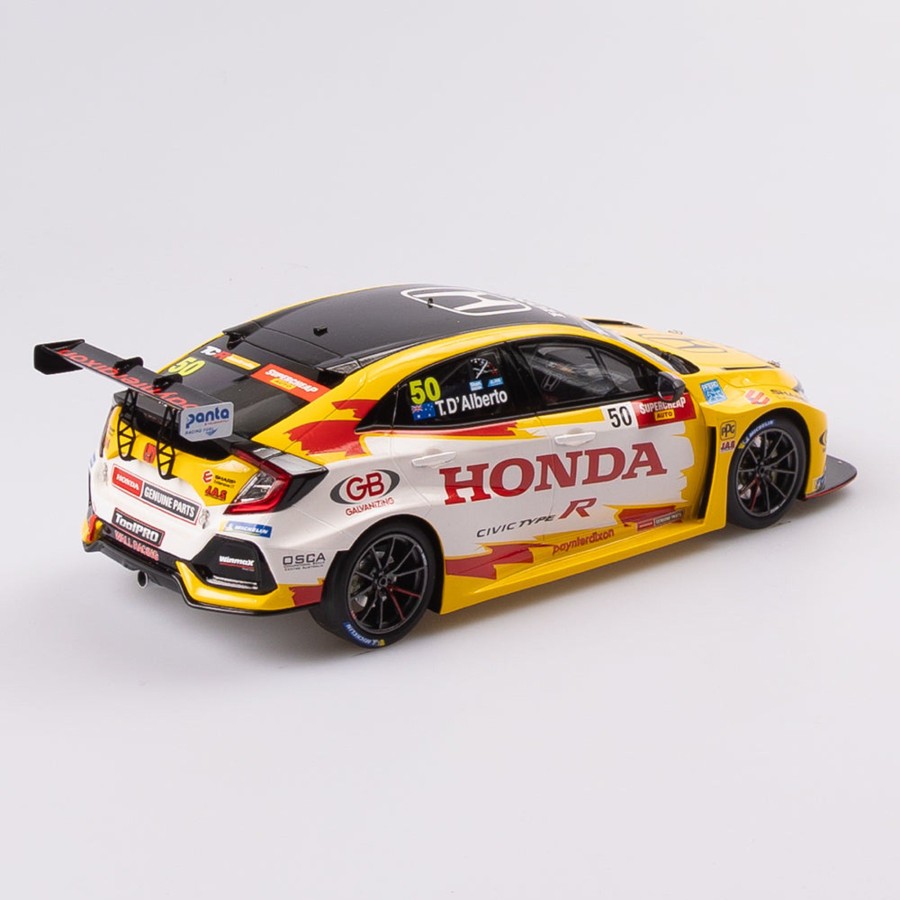 Shop Authentic Collectables | 1:18 Honda Wall Racing #50 Honda Civic Type R Tcr - 2022 Tcr Australia Championship Winner