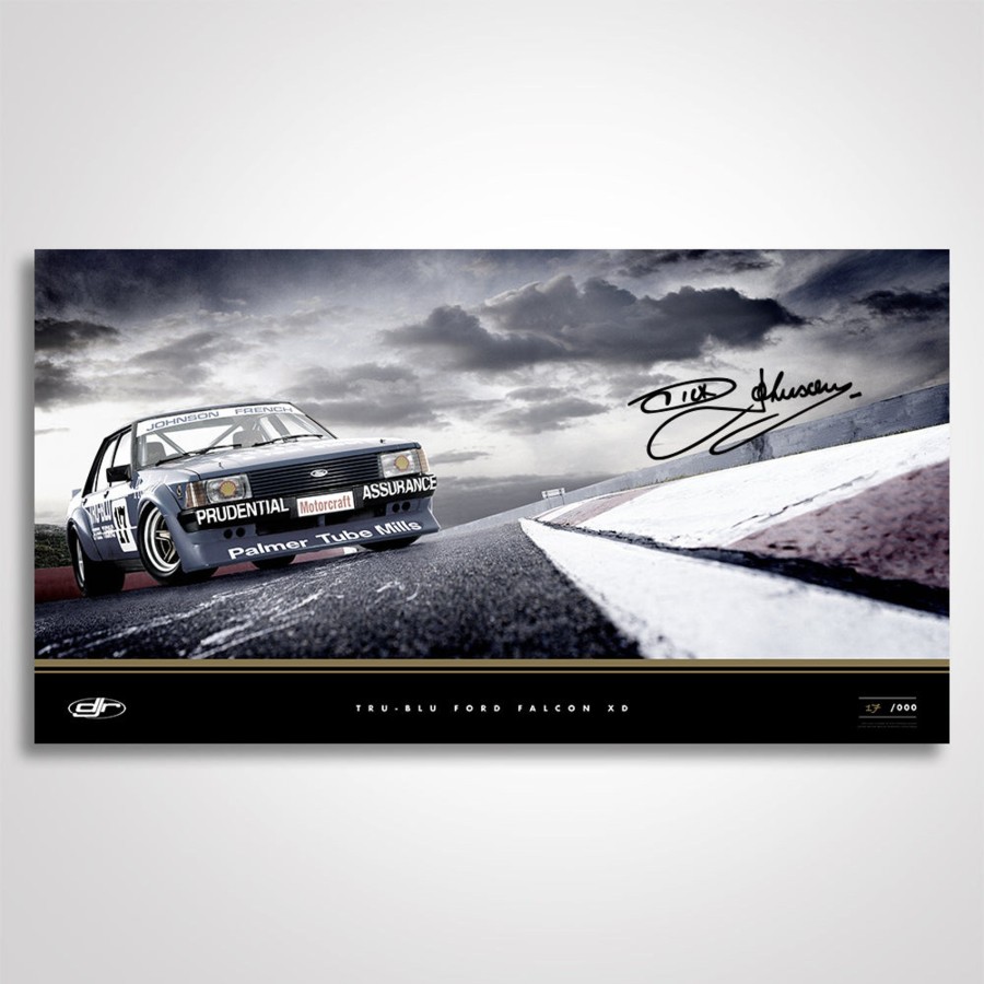 Shop Authentic Collectables | Dick Johnson Racing - Tru-Blu Ford Falcon Xd Signed Limited Edition Archive Print 1/5