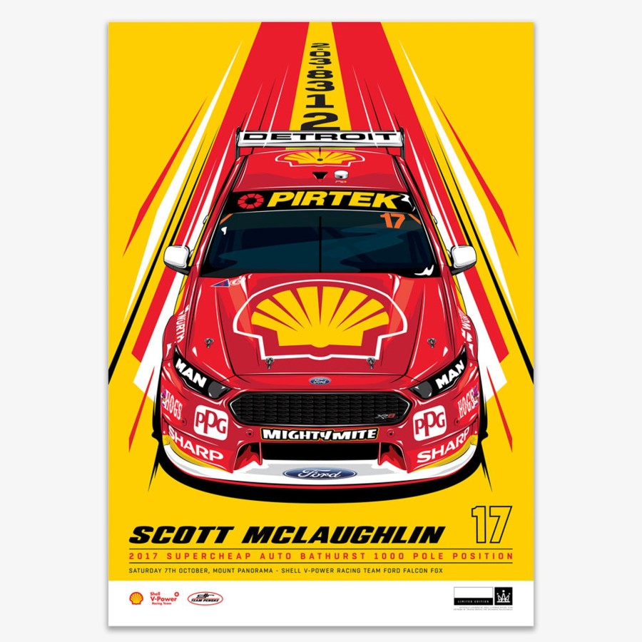 Shop Authentic Collectables | Scott Mclaughlin 2017 Bathurst 1000 Pole Position - Variant Edition Print