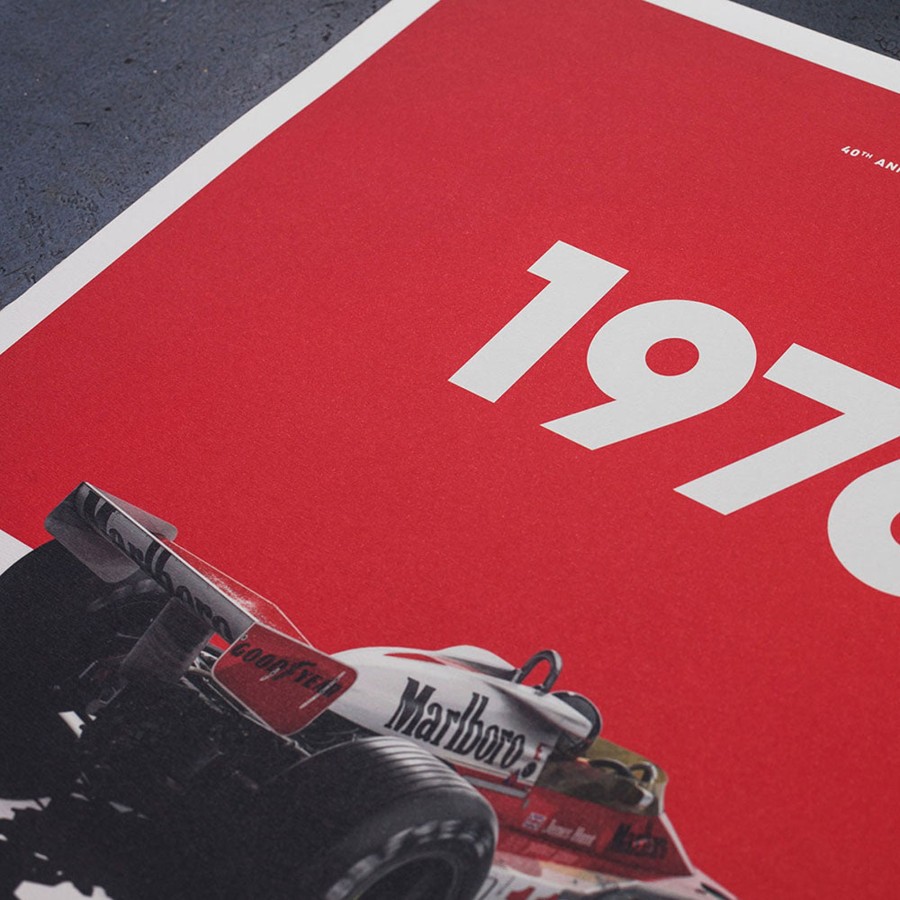 Shop Automobilist | Mclaren M23 James Hunt 1976 F1 World Championship Winner Print