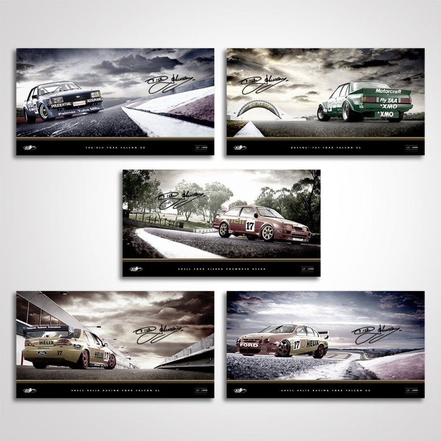 Shop Authentic Collectables | Dick Johnson Racing - Xd/Xe/Sierra/El/Au Signed Limited Edition Archive Print Set