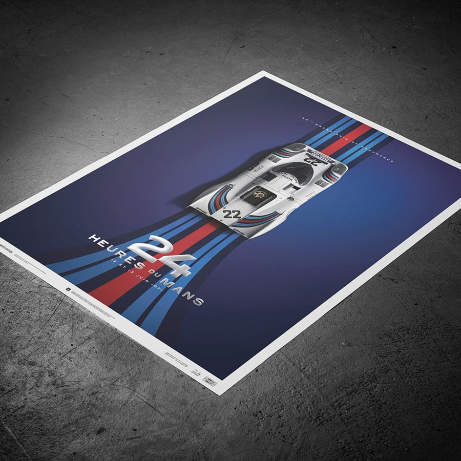 Shop Automobilist | Porsche 917 - Martini - 1971 24H Le Mans Winner - Collector'S Edition Print