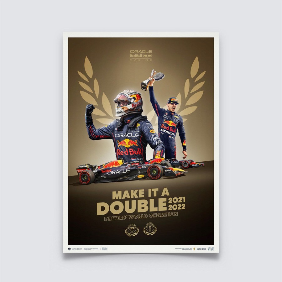 Shop Automobilist | Oracle Red Bull Racing - Make It Double - Max Verstappen - 2022 F1® World Drivers' Champion | Limited Edition