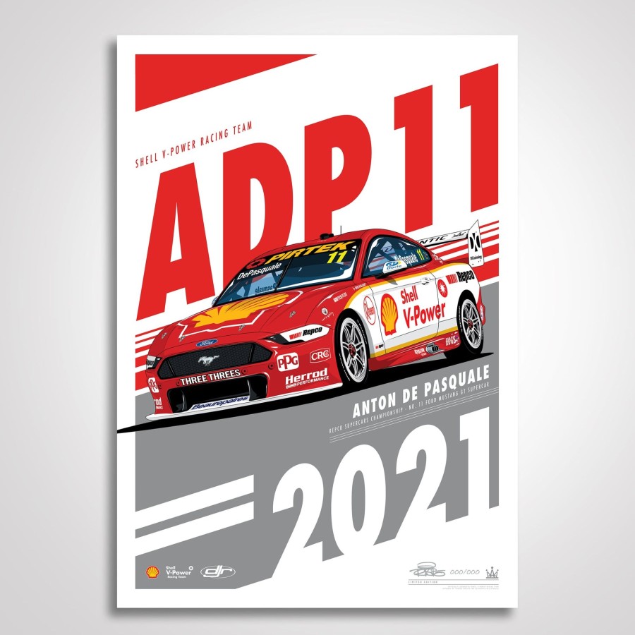 Shop Authentic Collectables | Shell V-Power Racing Team Anton De Pasquale 2021 Season Limited Edition Print