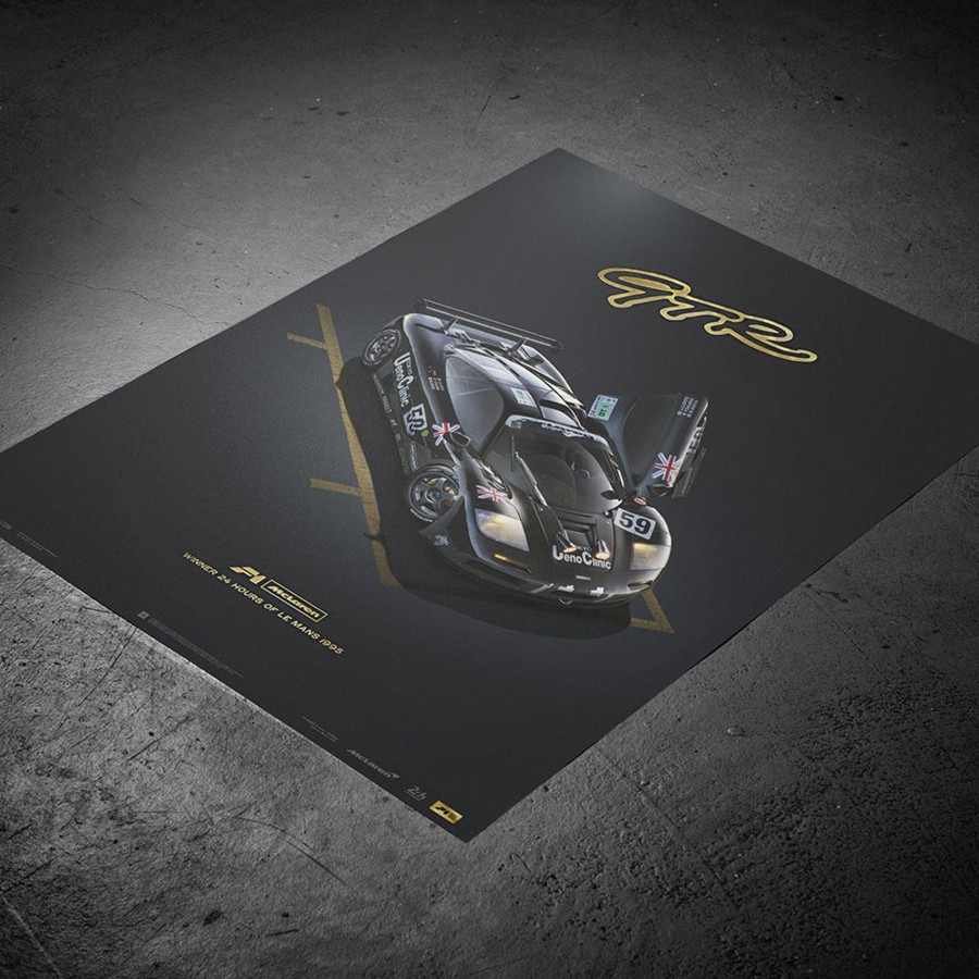 Shop Automobilist | Mclaren F1 Gtr - 1995 24H Le Mans Winner - Collector'S Edition Print