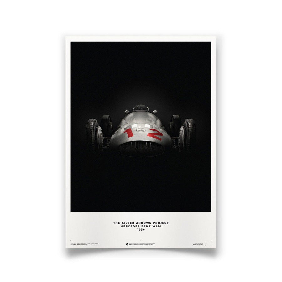 Shop Automobilist | Silver Arrows Mercedes Benz W154 Print