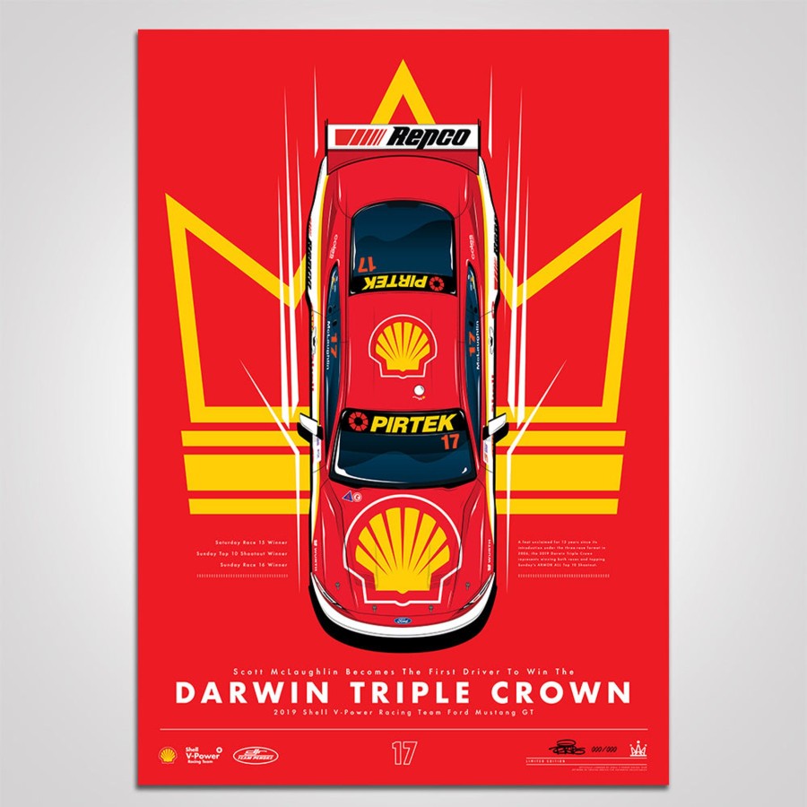 Shop Authentic Collectables | Scott Mclaughlin Becomes The First Driver To Win The Darwin Triple Crown Print