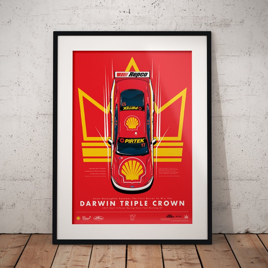 Shop Authentic Collectables | Scott Mclaughlin Becomes The First Driver To Win The Darwin Triple Crown Print