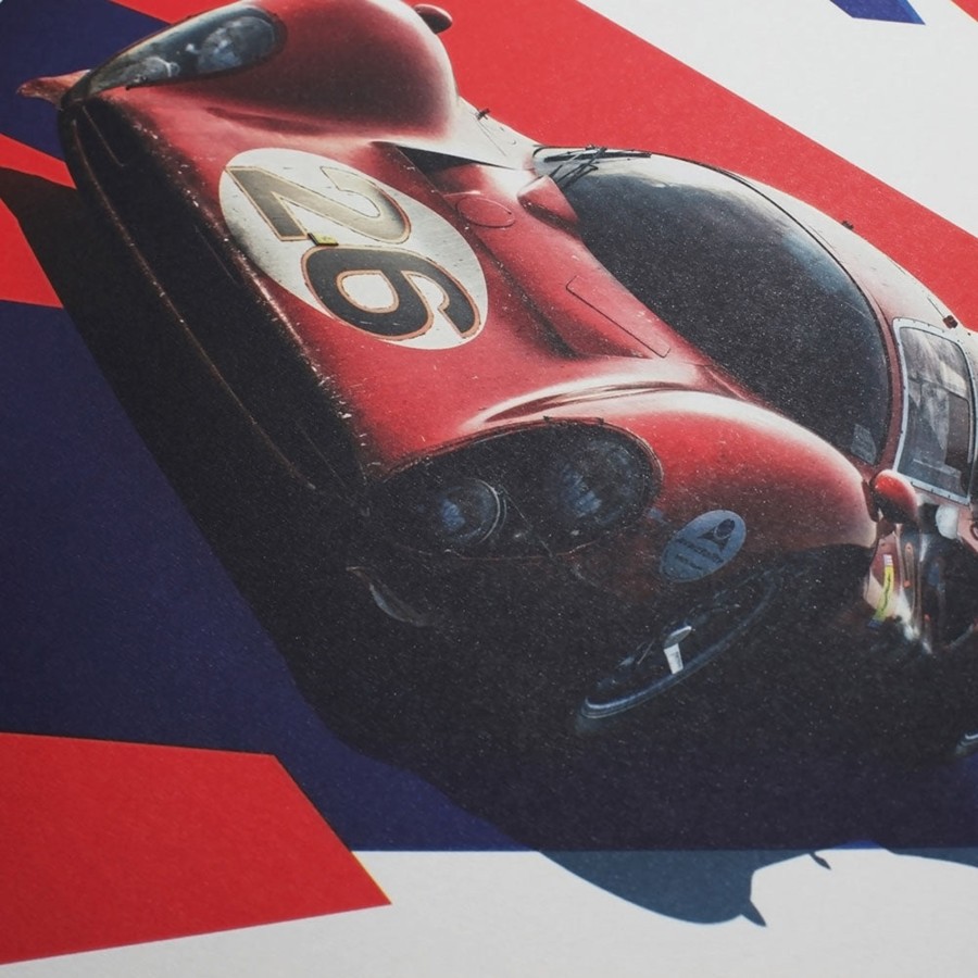 Shop Automobilist | Ferrari 412P 1967 Daytona 24Hr Winner Print