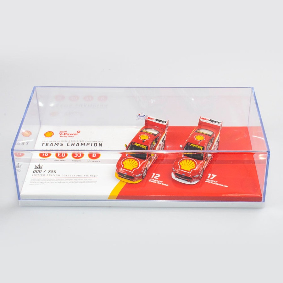 Shop Authentic Collectables | 1:43 Shell V-Power Racing Team #12 / #17 Ford Mustang Gt Supercars - 2019 Teams Champion Twinset