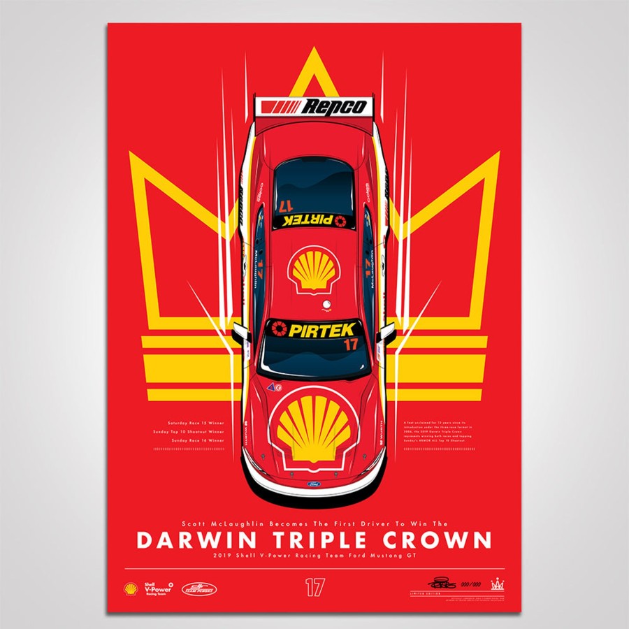 Shop Authentic Collectables | Scott Mclaughlin Becomes The First Driver To Win The Darwin Triple Crown Print