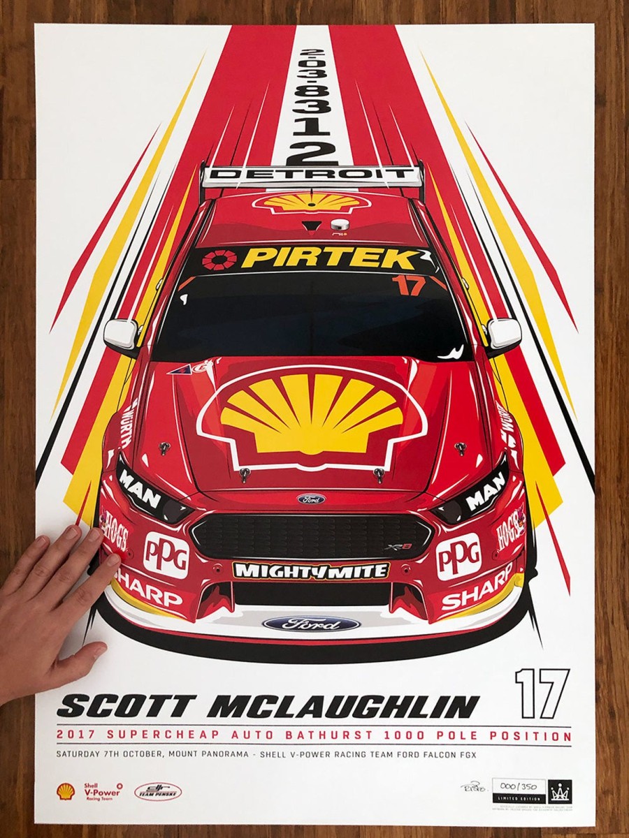 Shop Authentic Collectables | Scott Mclaughlin 2017 Bathurst 1000 Pole - Standard Edition Print