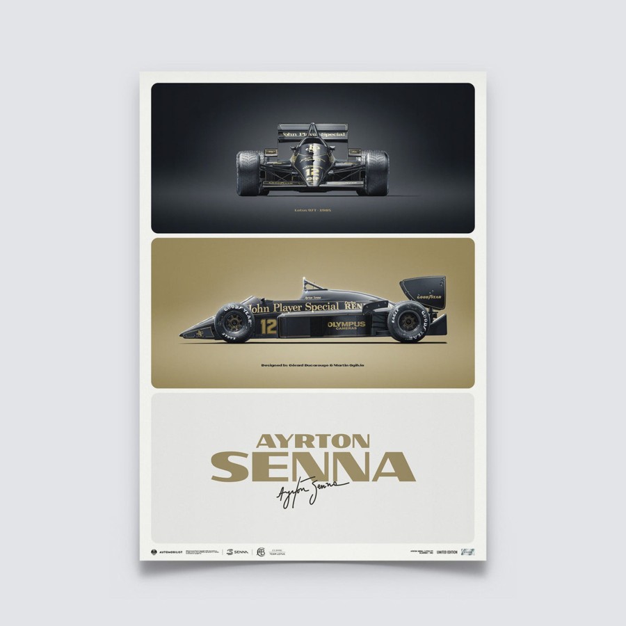 Shop Automobilist | Lotus 97T - Ayrton Senna - The First Win - Estoril, 1985 - Limited Edition Print