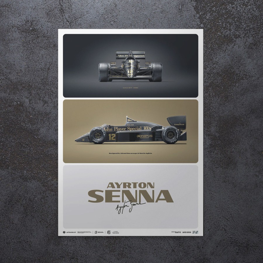 Shop Automobilist | Lotus 97T - Ayrton Senna - The First Win - Estoril, 1985 - Limited Edition Print