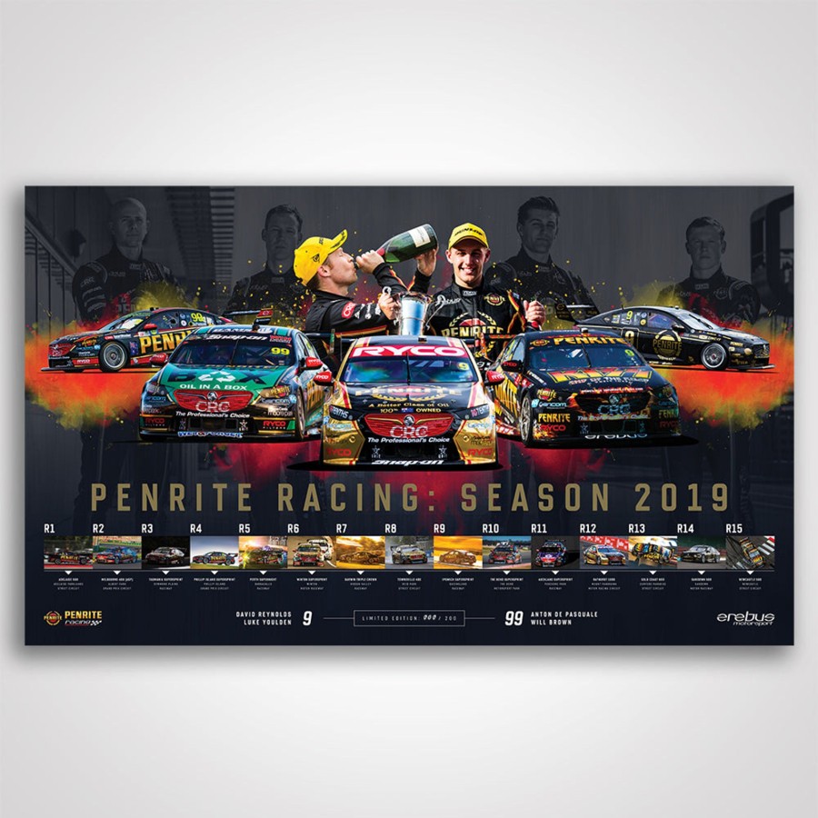 Shop Authentic Collectables | Penrite Racing: Season 2019 Limited Edition Print