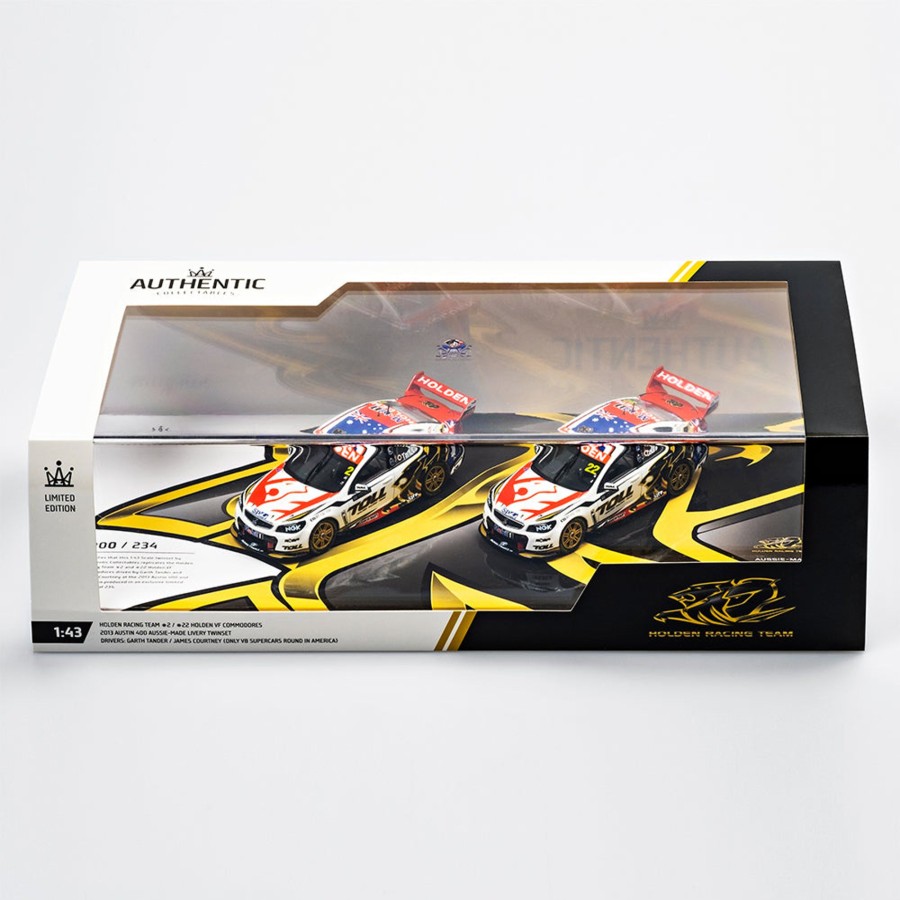 Shop Authentic Collectables | 1:43 Holden Racing Team #2 / #22 Holden Vf Commodores - 2013 Austin 400 Aussie-Made Livery Twinset